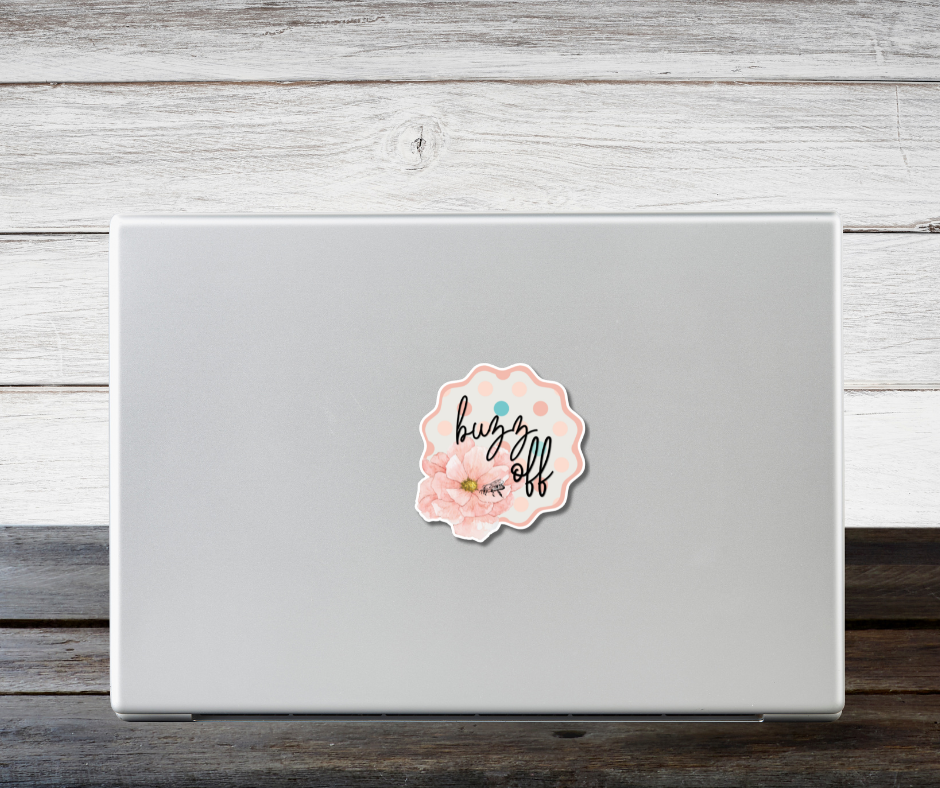 Buzz Off Sticker