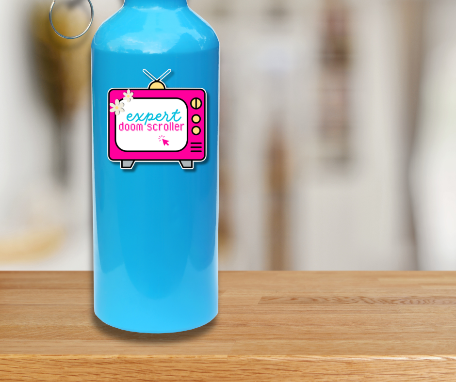 Expert Doom Scroller Sticker