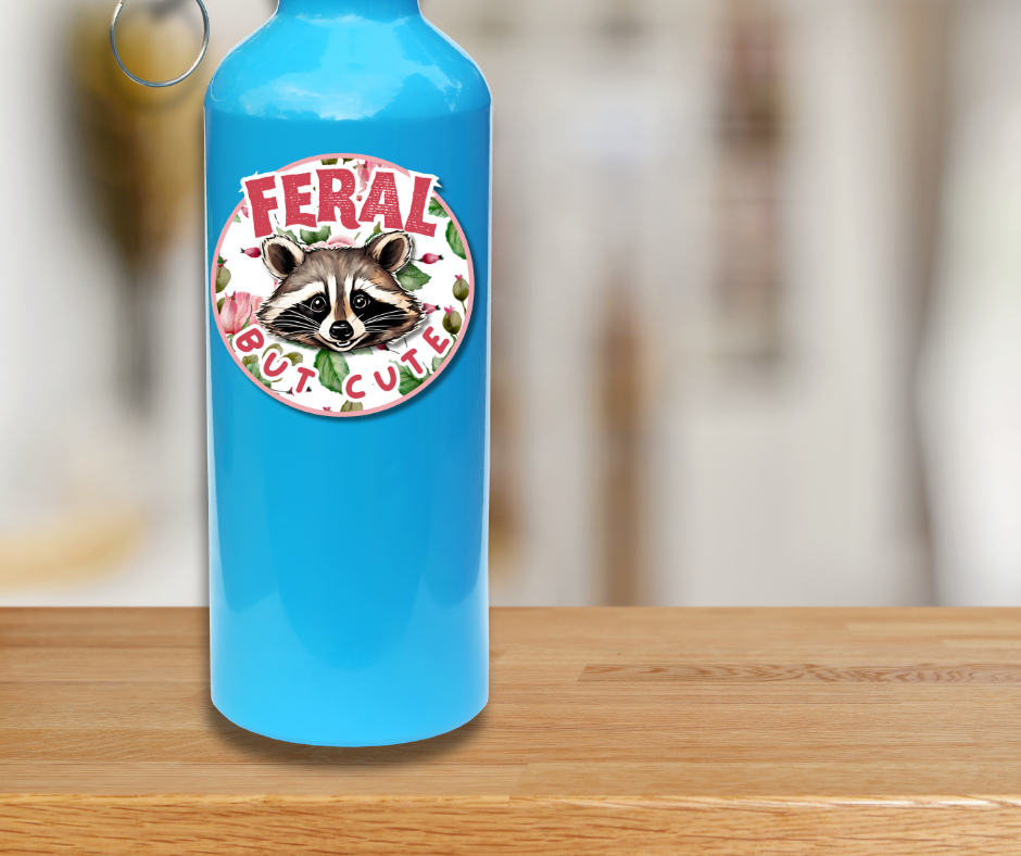 Feral But Cute Sticker