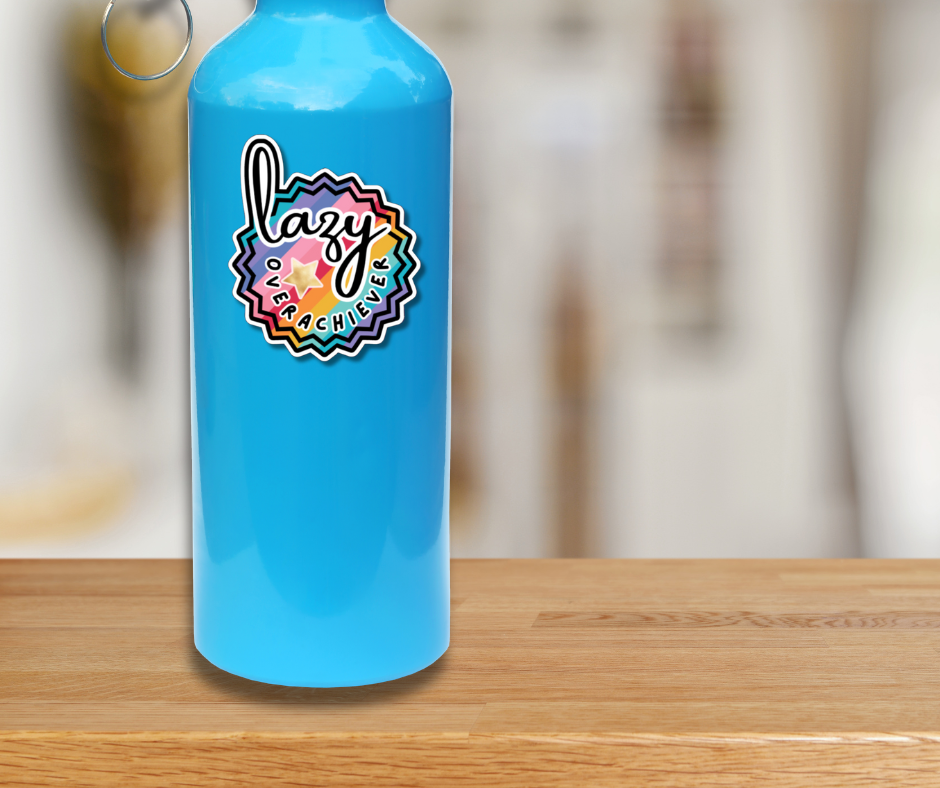 Lazy Overachiever Sticker