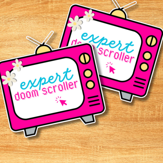 Expert Doom Scroller Sticker